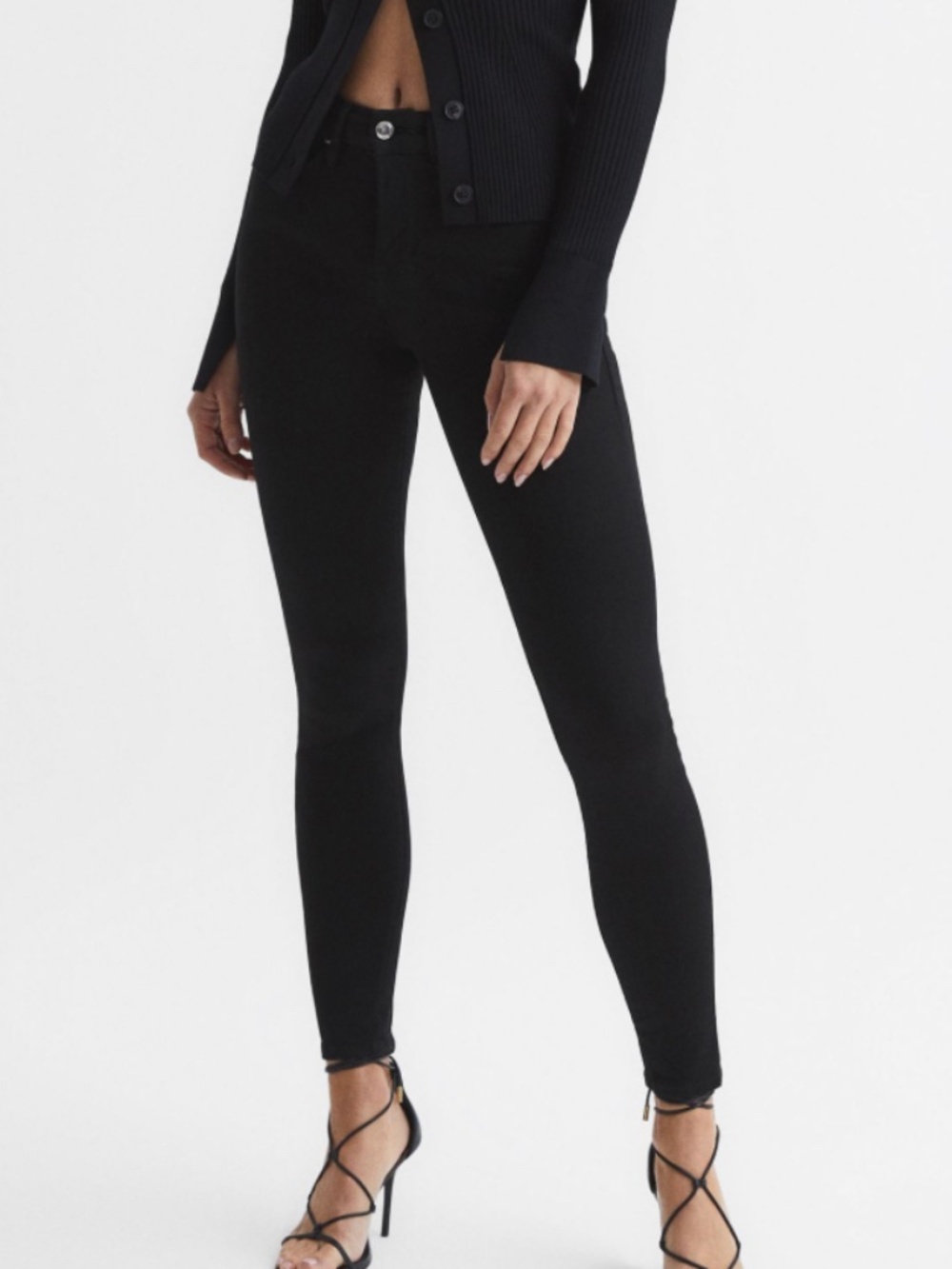 Good American Good Legs Skinny Black Jeans